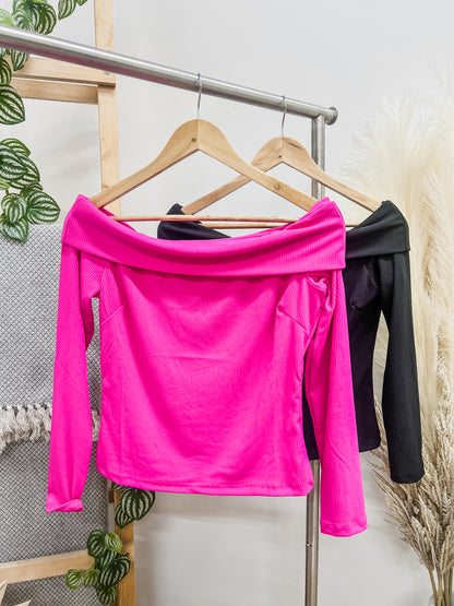 Lauren Off Shoulder Long Sleeve Top