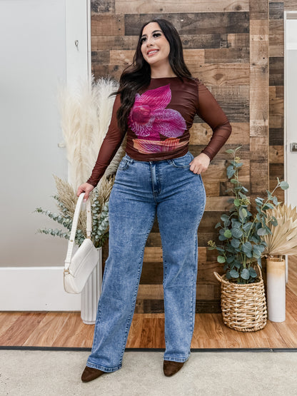 Gabrielle Vintage Wash Stretch Jeans