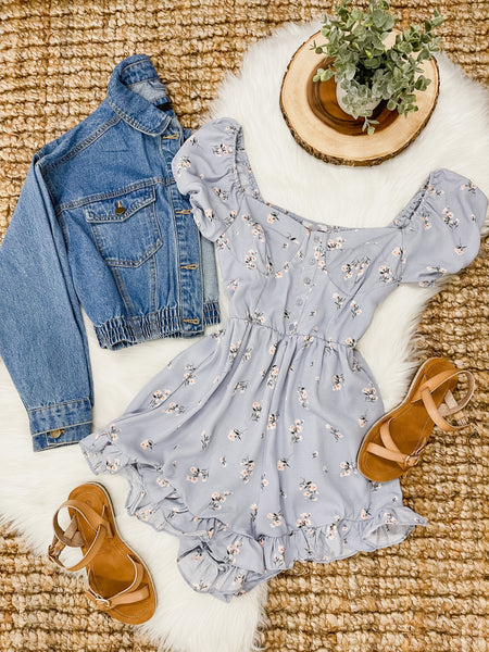 Kiara Floral Ruffle Romper