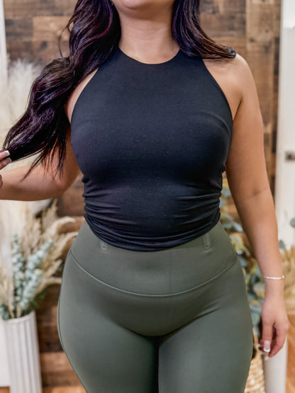 Drew Stretch Wide Waistband Flared Leggings