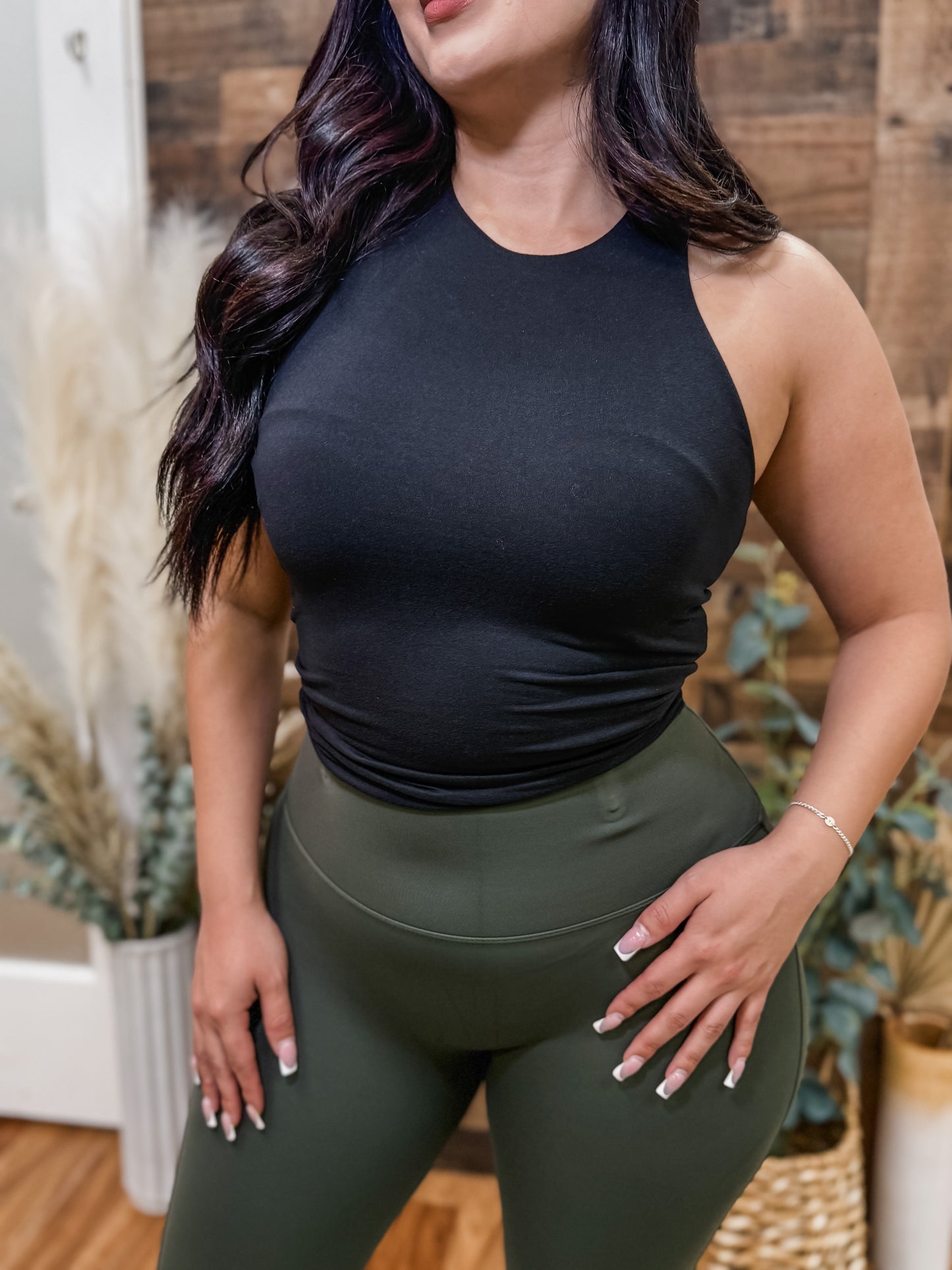 Drew Stretch Wide Waistband Flared Leggings