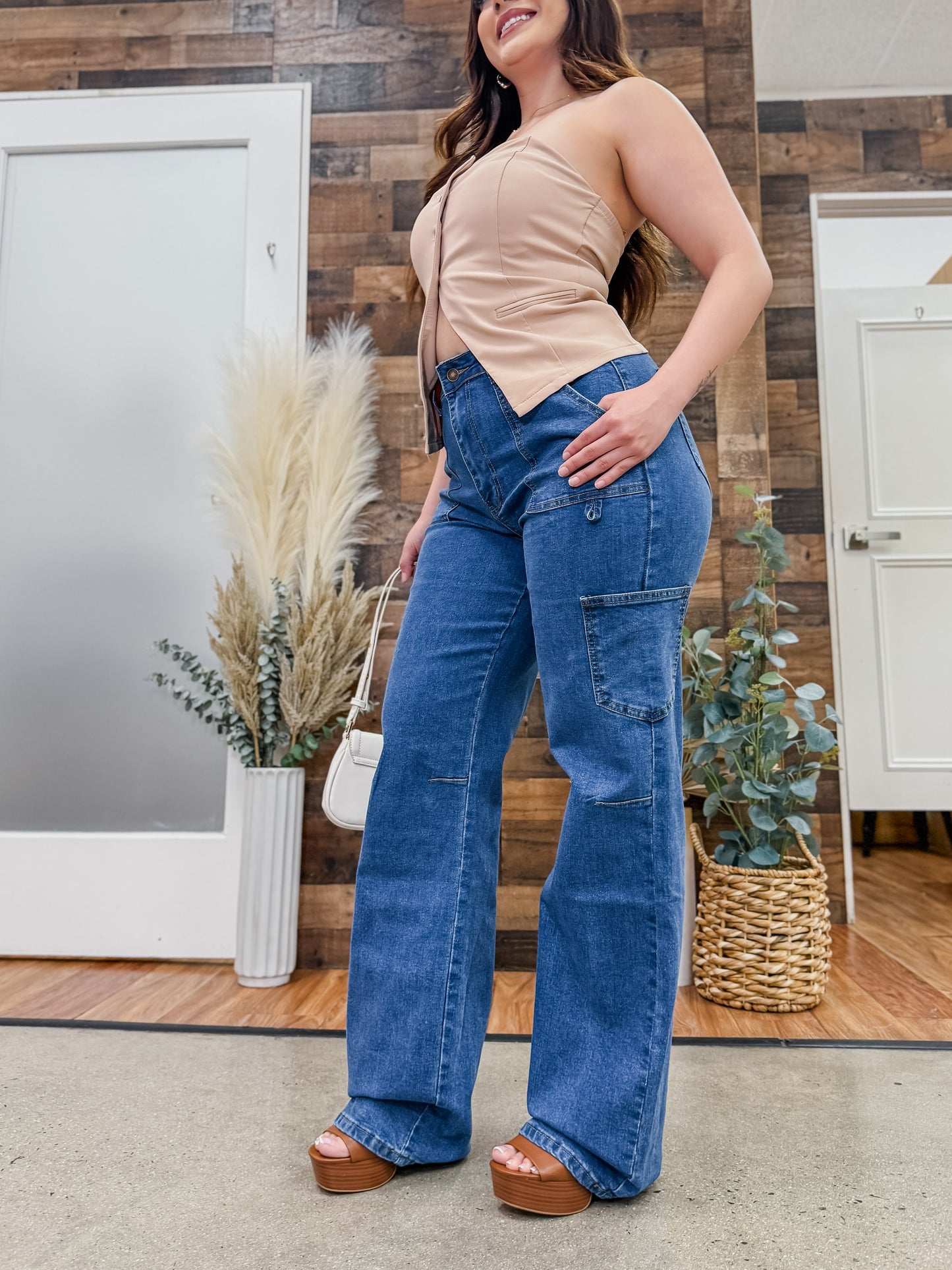 Taylor Cargo Straight Leg Jeans