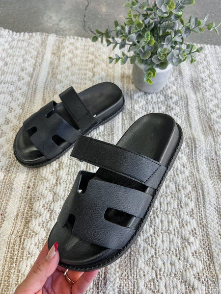 Ayanna Slip on Sandals with Strap