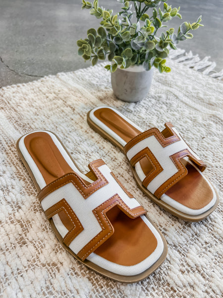 Luka Duo Tone Leather Sandals