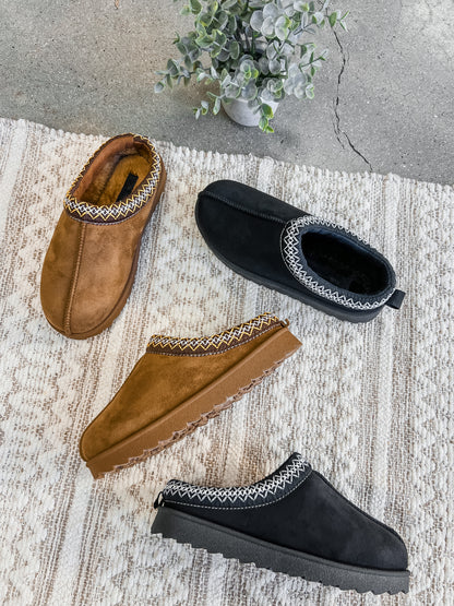 Oaklee Suede Low Slipper Booties