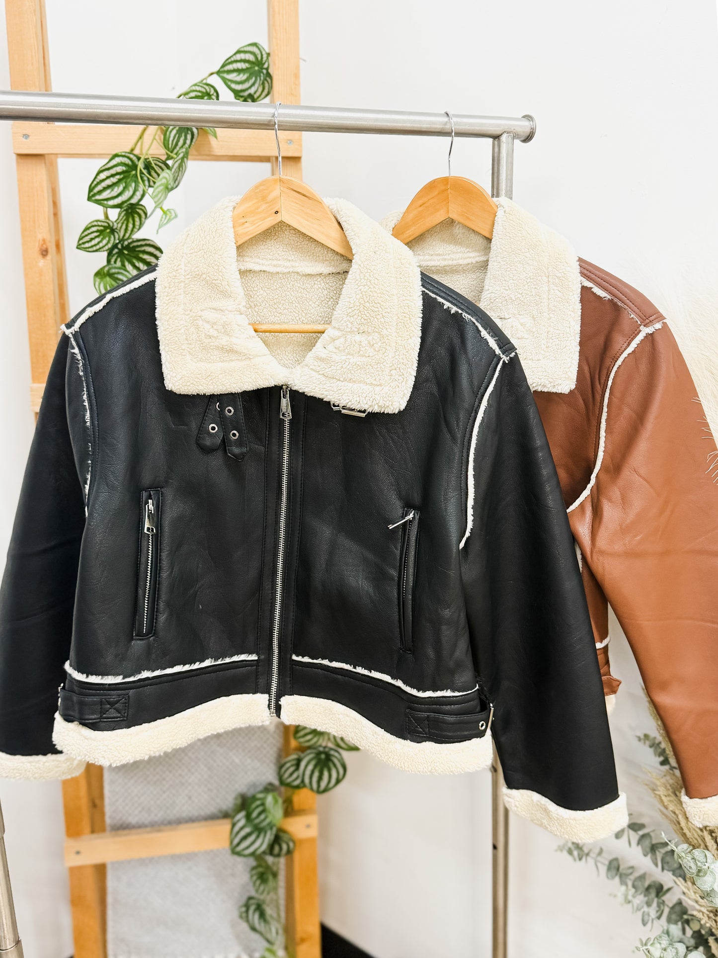 Harper Fur Leather Jacket