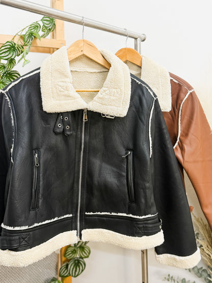 Harper Fur Leather Jacket