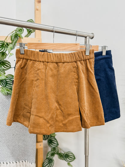 Marissa Corduroy Pleated Skirt