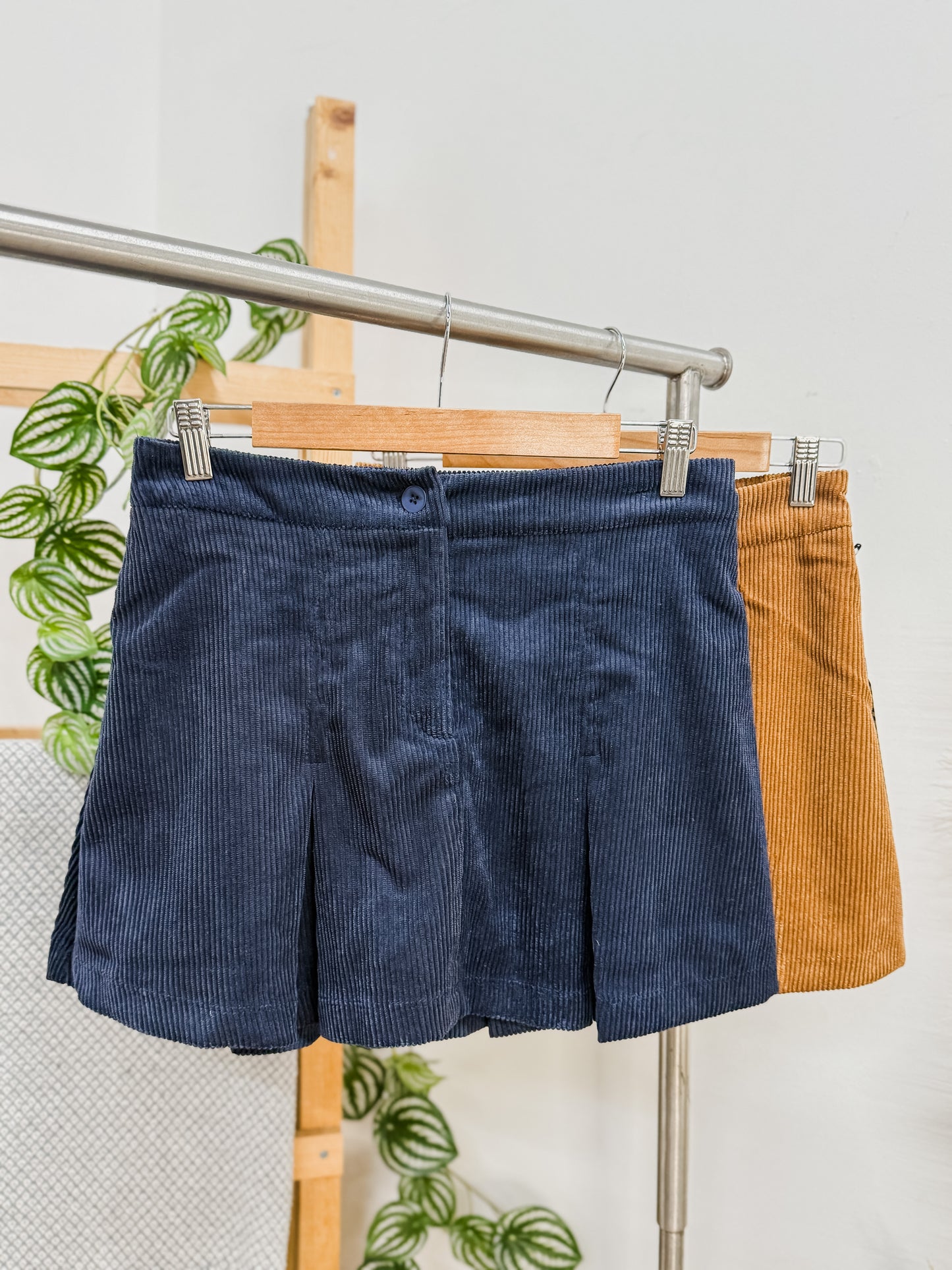 Marissa Corduroy Pleated Skirt