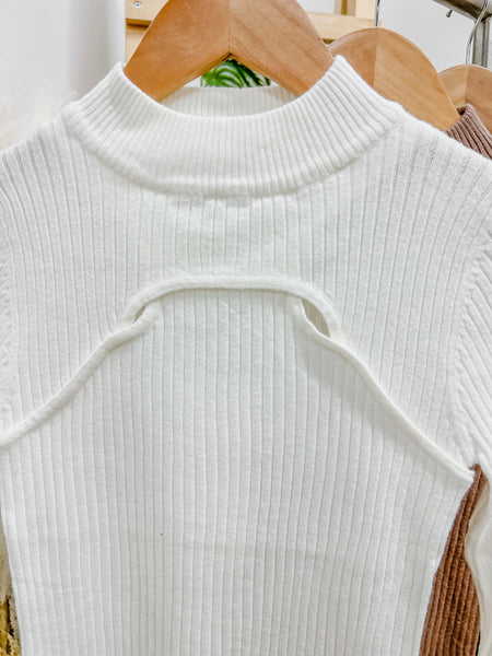 Lucia Cut Out Turtle Neck Top