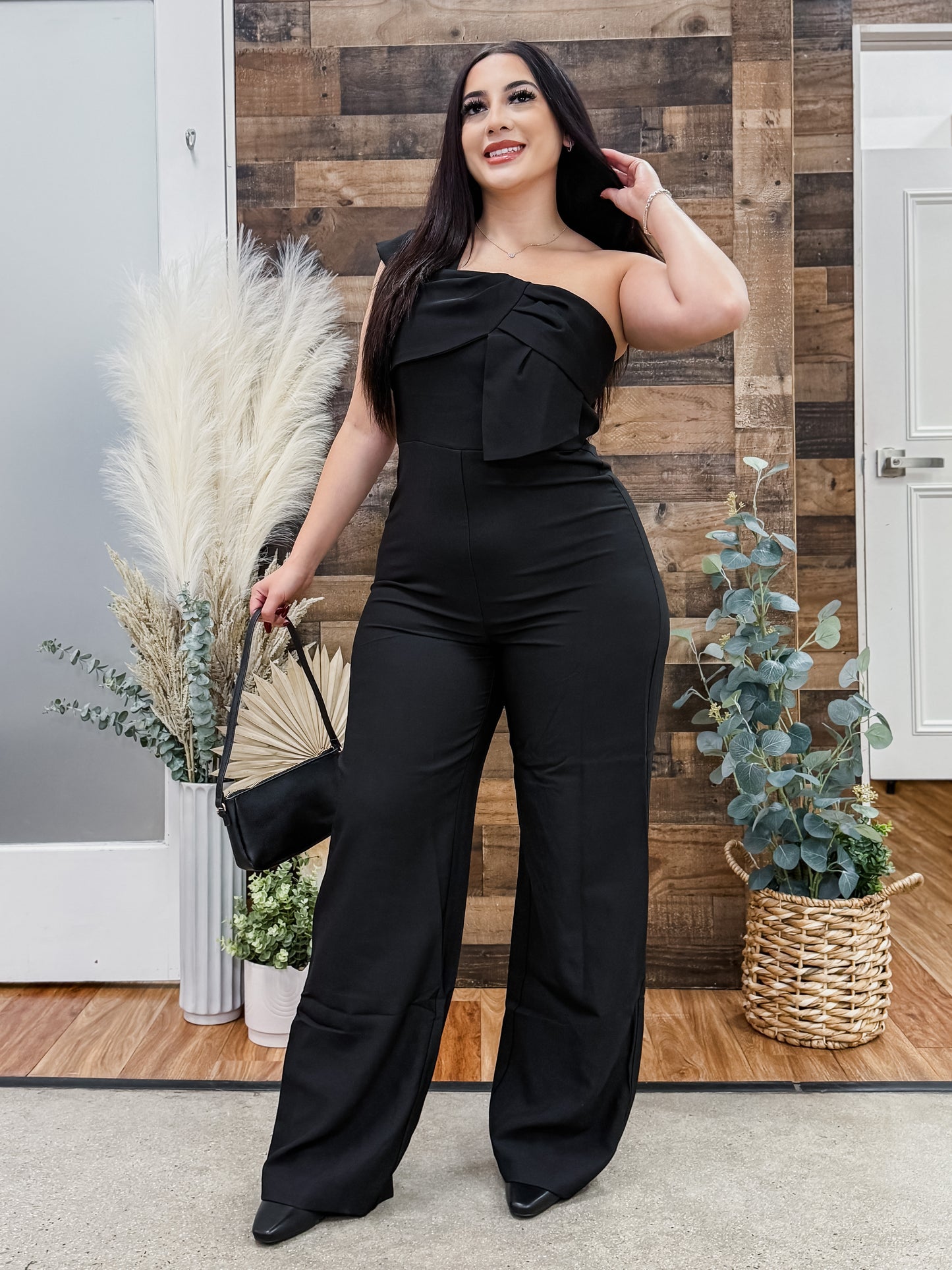Meredith One Shoulder Jumpsuit