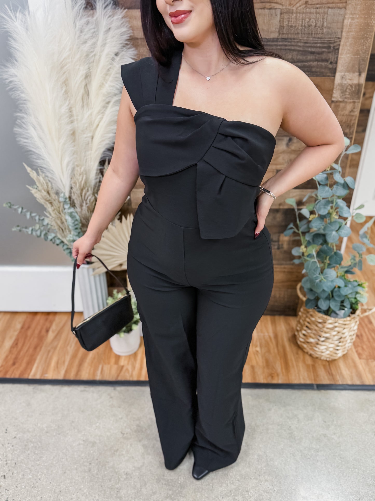 Meredith One Shoulder Jumpsuit