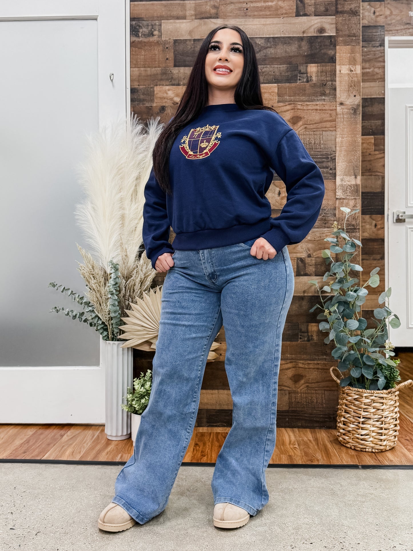Classic Bow Fleece Los Angeles Sweatshirt