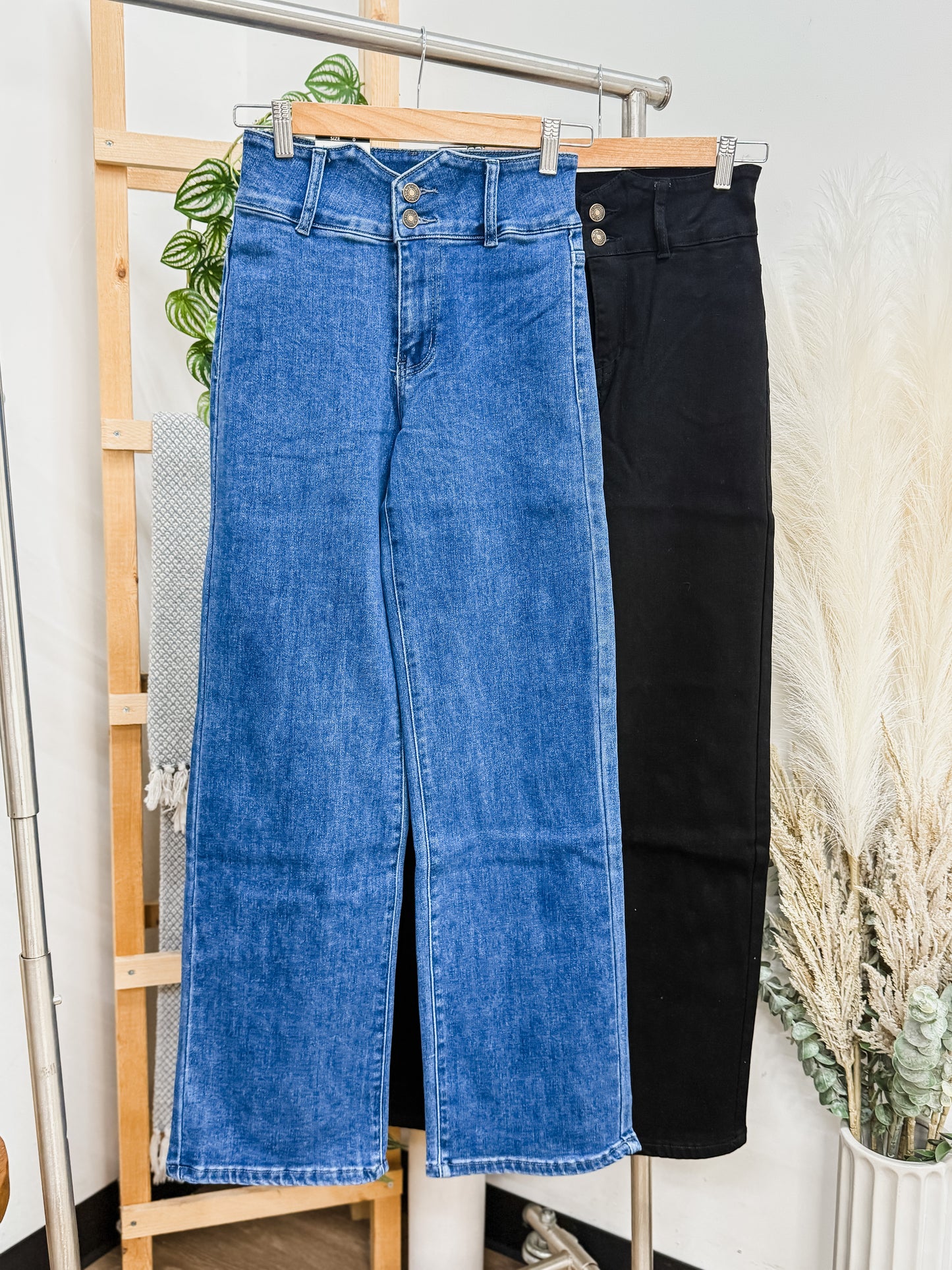 Sloane High Waist Wide Leg Stretch Jeans