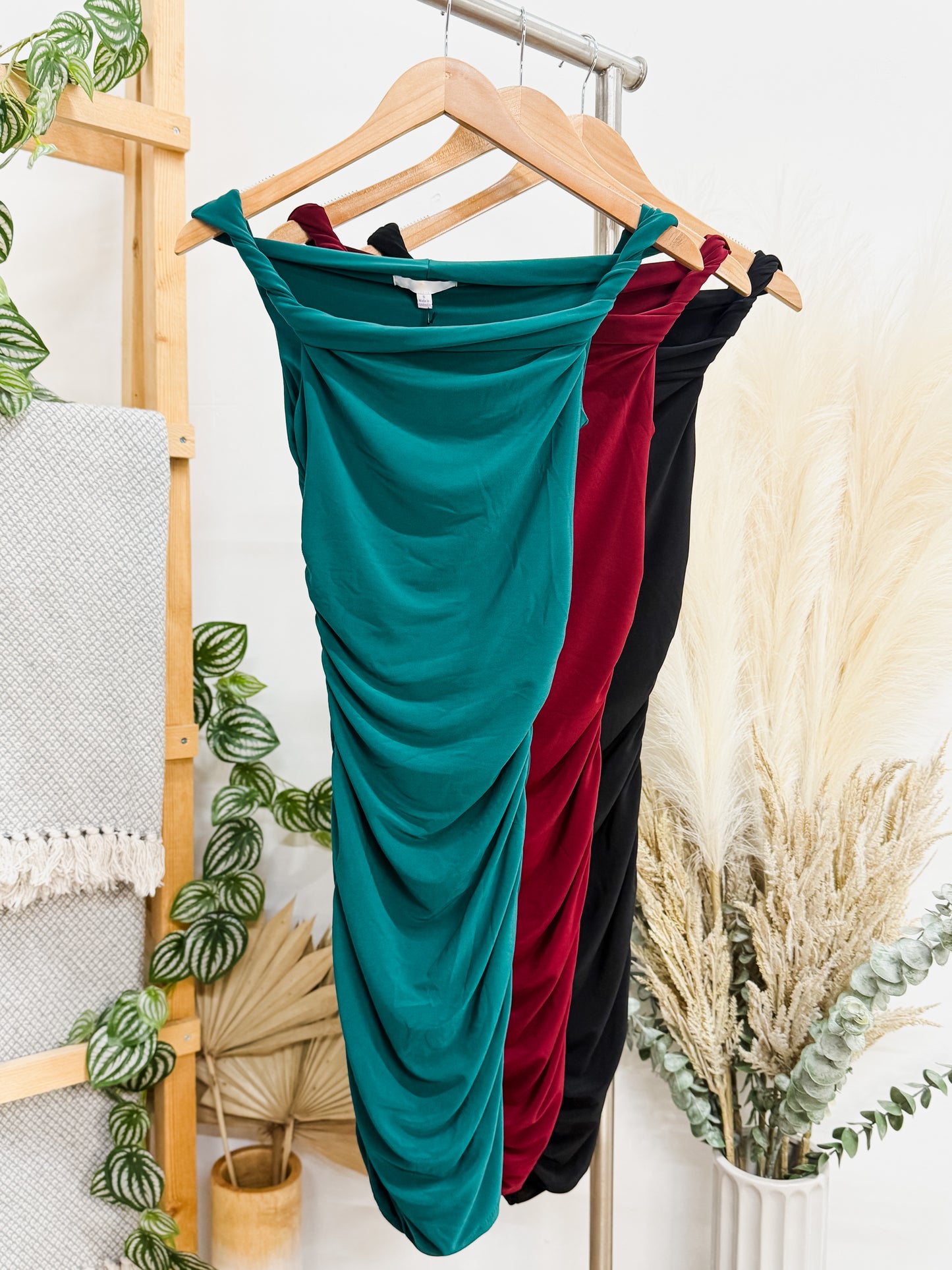 Maya Off Shoulder Twist Dress