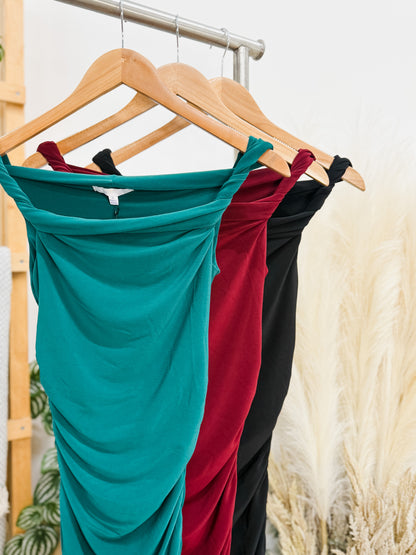 Maya Off Shoulder Twist Dress