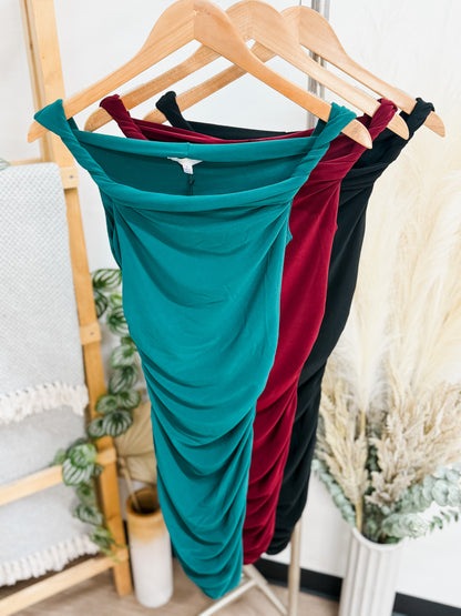 Maya Off Shoulder Twist Dress