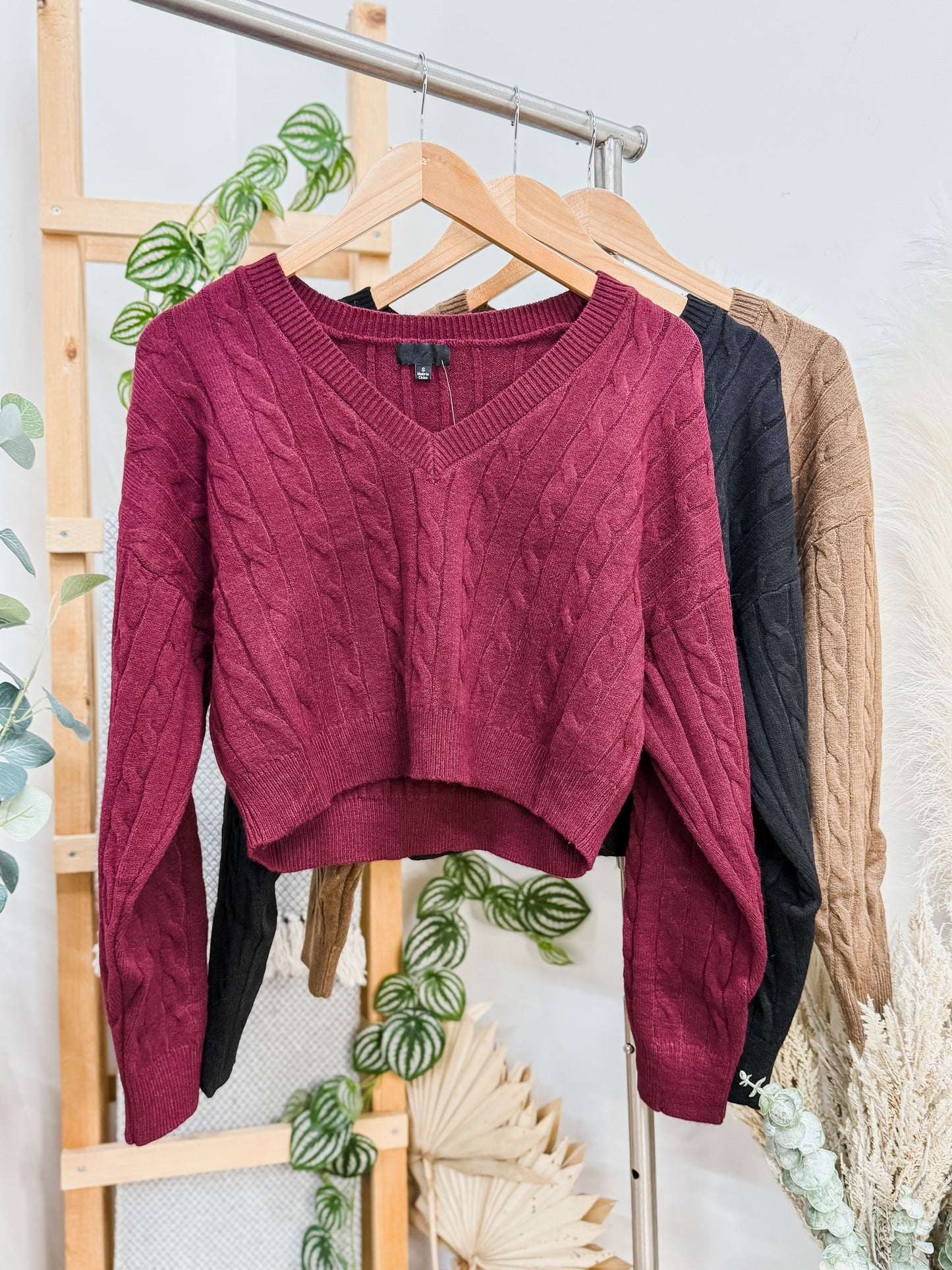 Annie Cable Knit Loose Sweater