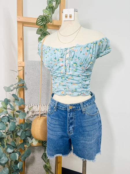 Belen Floral Short Sleeve Top