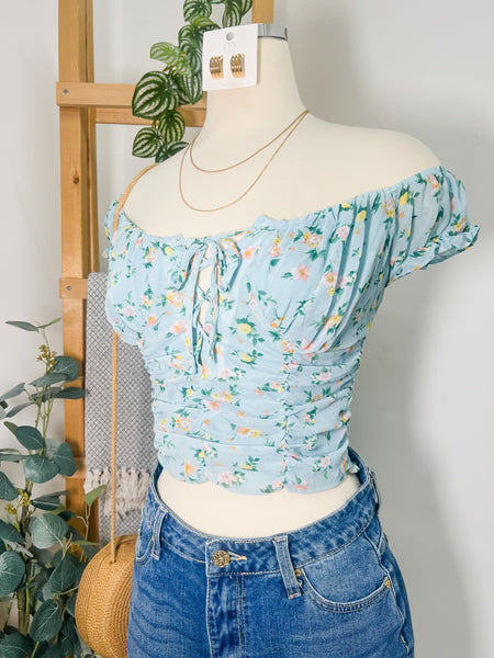 Belen Floral Short Sleeve Top