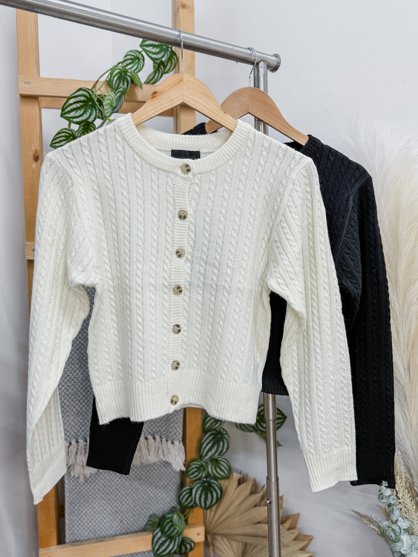 Margot Cable Knit Cardigan