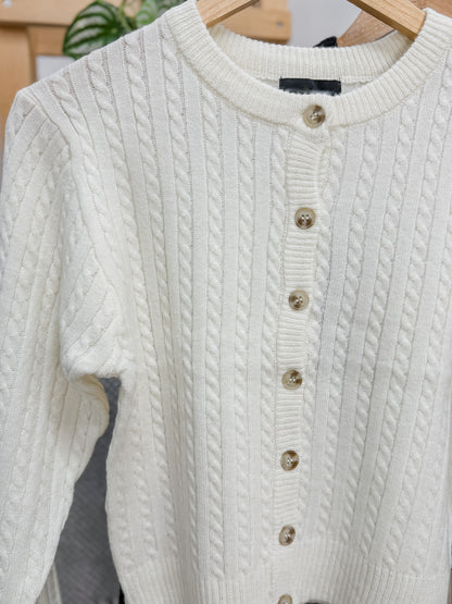 Betty Cable Knit Cardigan Sweater