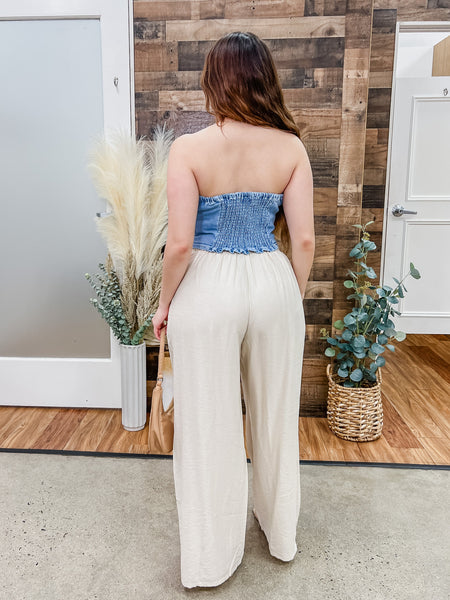 RESTOCK! Carolina Denim Strapless Top