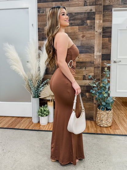 Natasha Midi Skirt One Shoulder Top Set