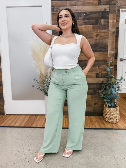 Helena Stretch Waist Trouser Pants