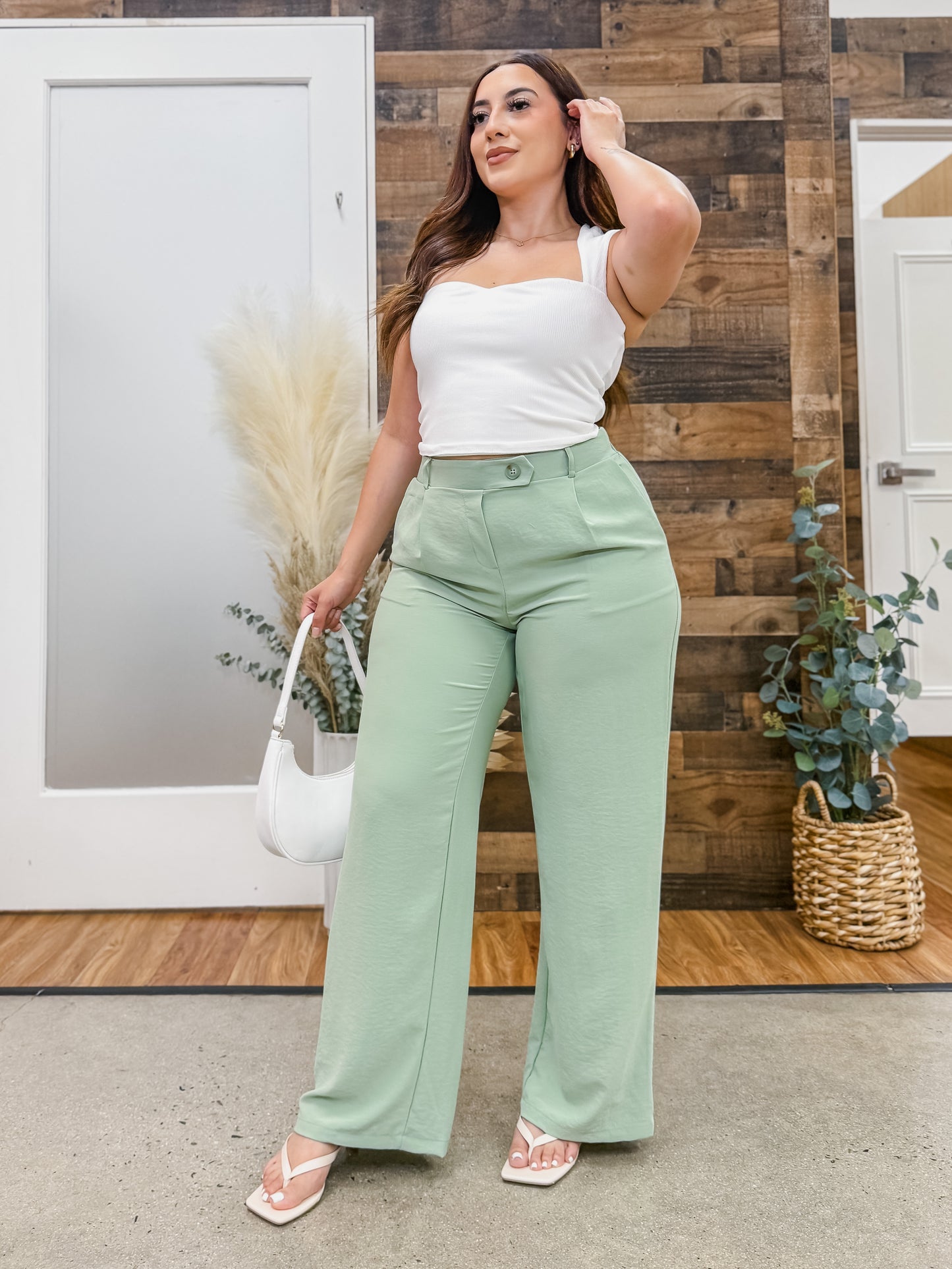 Helena Stretch Waist Trouser Pants