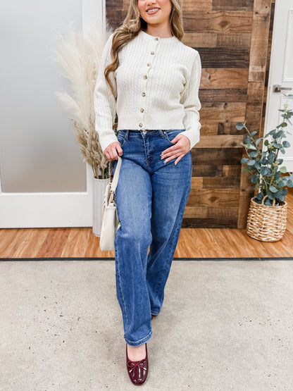 Margot Cable Knit Cardigan