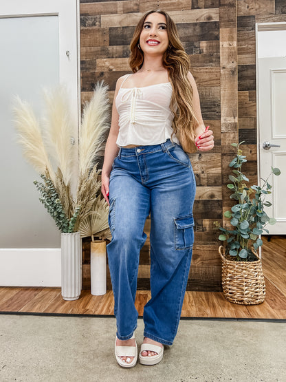 Dakota Stretch Cargo Jeans