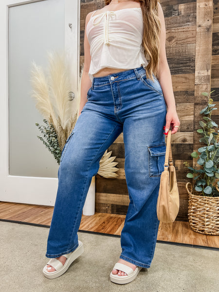 Dakota Stretch Cargo Jeans