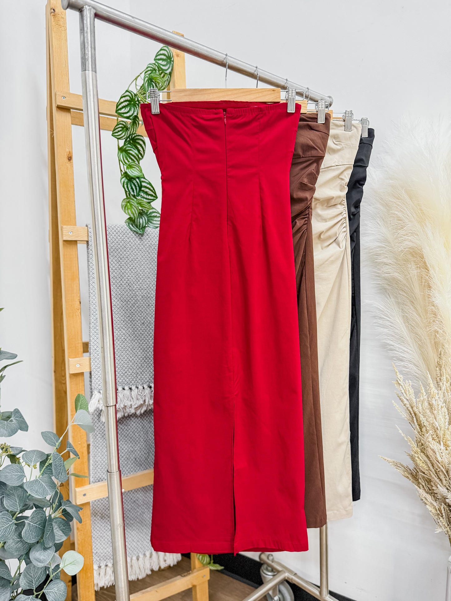 Devan Midi Stretch Ruched Dress
