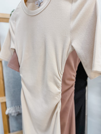 Noemi Midi Short Sleeve Dress