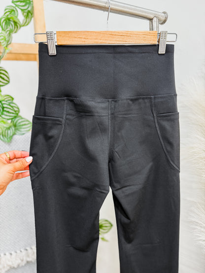 Lola Crossover Waistband Flared Leggings