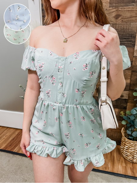 Kiara Floral Ruffle Romper