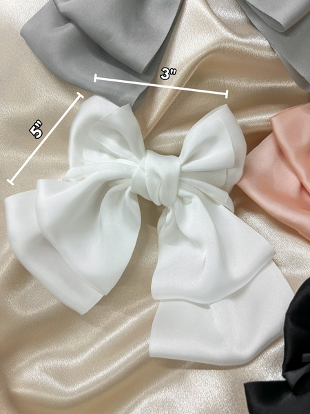 Jenna Silk Bow Clip