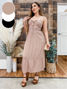 Olivia Summer Milkmaid Midi Dress