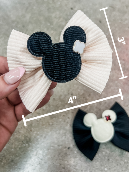 Classic Mouse Bow Hair Clip