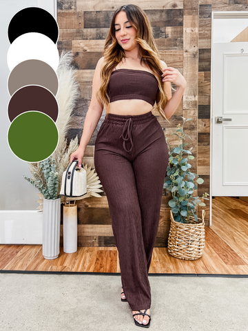 Kai 2 Piece Tube Top Pants Set