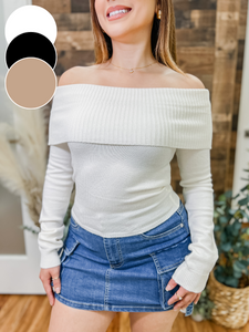 Esme Off Shoulder Soft Sweater