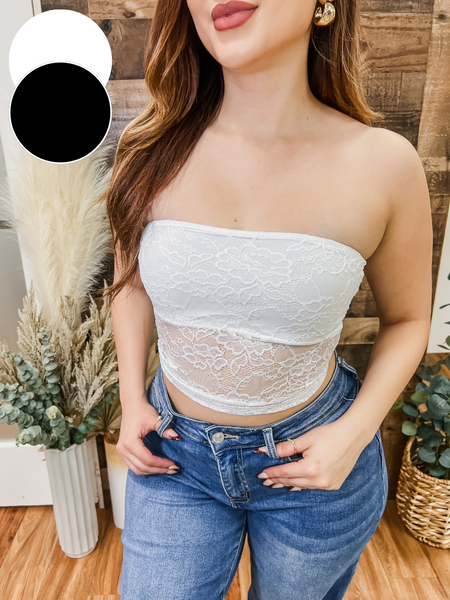 Phoebe Lace Strapless Top