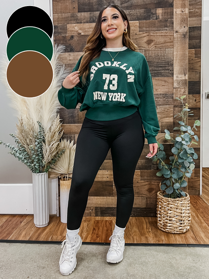 Brooklyn Girl Oversized Vintage Sweater