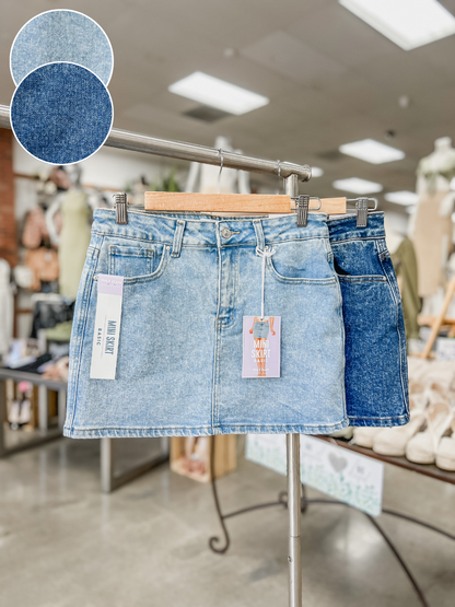 RESTOCK! Stella Denim Mini Skirt