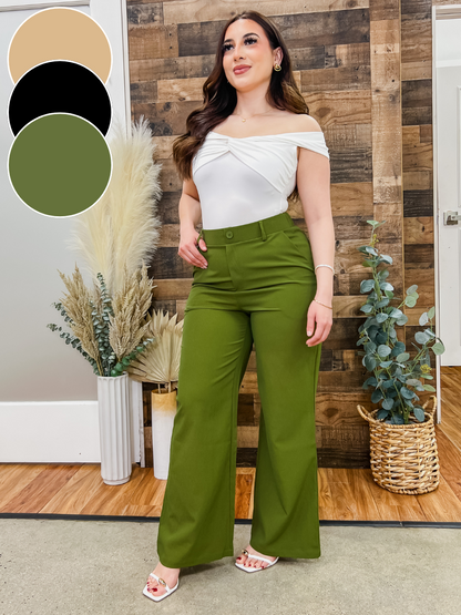 Amelie Straight Leg Trouser Pants