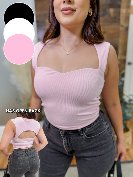 Molly Sweetheart Open Back Top