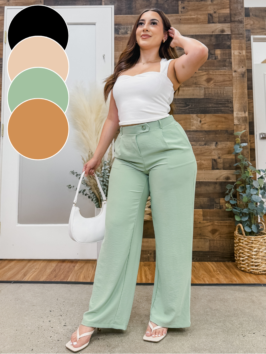 Helena Stretch Waist Trouser Pants