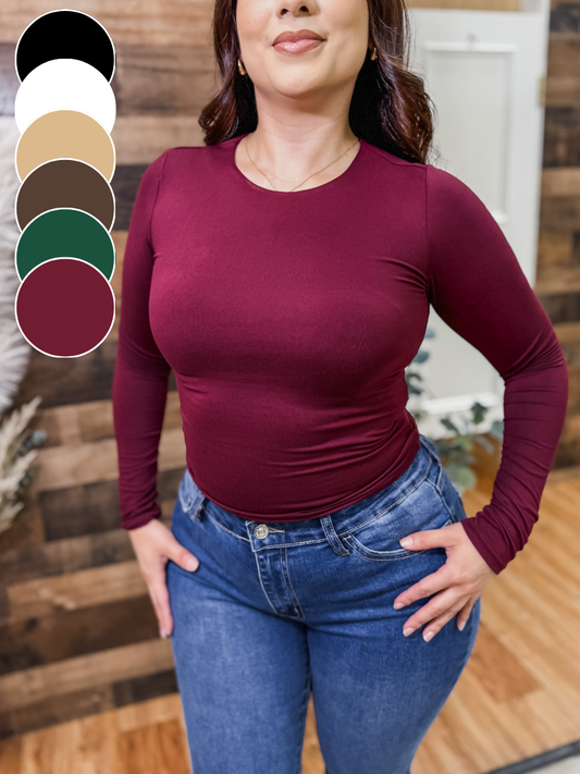 RESTOCK! Lynn Soft Double Layered Long Sleeve Top