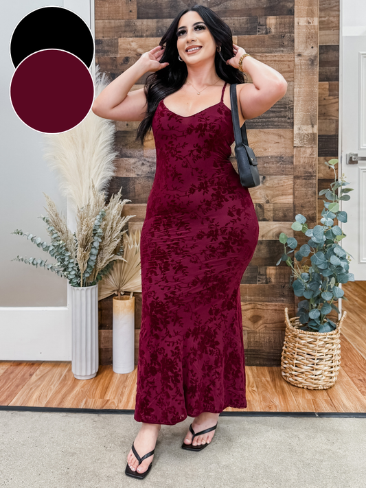 Willow Rose Maxi Bodycon Dress